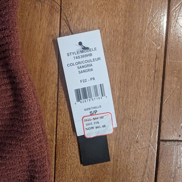 Mauve Crew Neck Crop Top - Design Lab - Picture 6 of 6